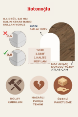 Çamaşır Makinası Alt dolabı MDF ÇAM DESEN